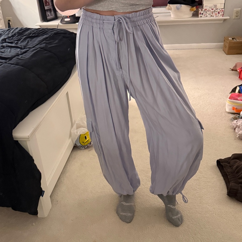 Free People Lavender Drawstring Pants